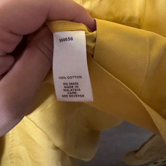 Cabela’s Guide Series Yellow Long Sleeve Button Down Shirt Medium Tall - Picture 3 of 4